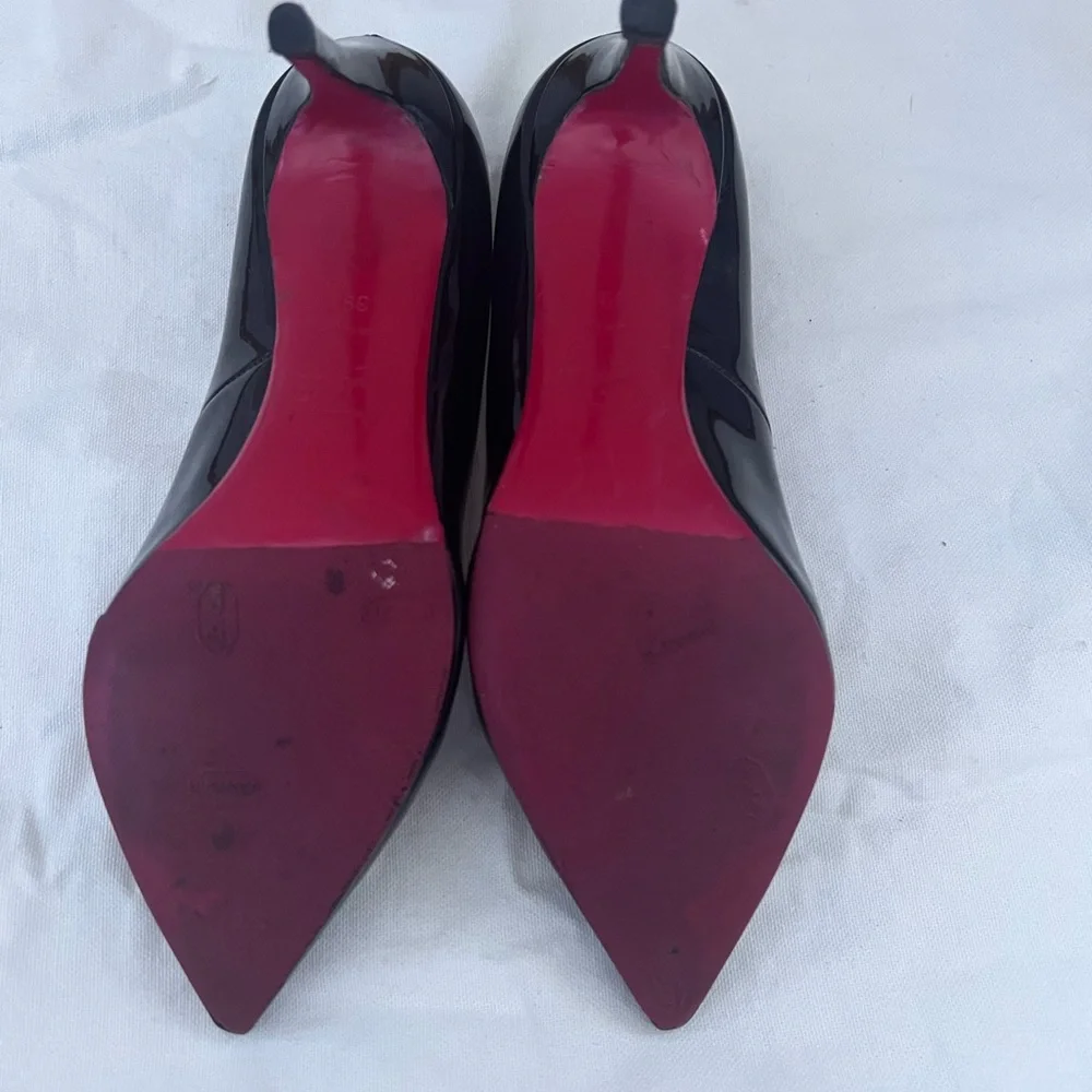 Christian Louboutin Black Patent Pointed pump - Picture 3 of 5